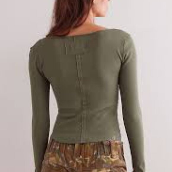 Free People We The Free Hummingbird Long-Sleeve Top NWT * - Picture 4 of 7